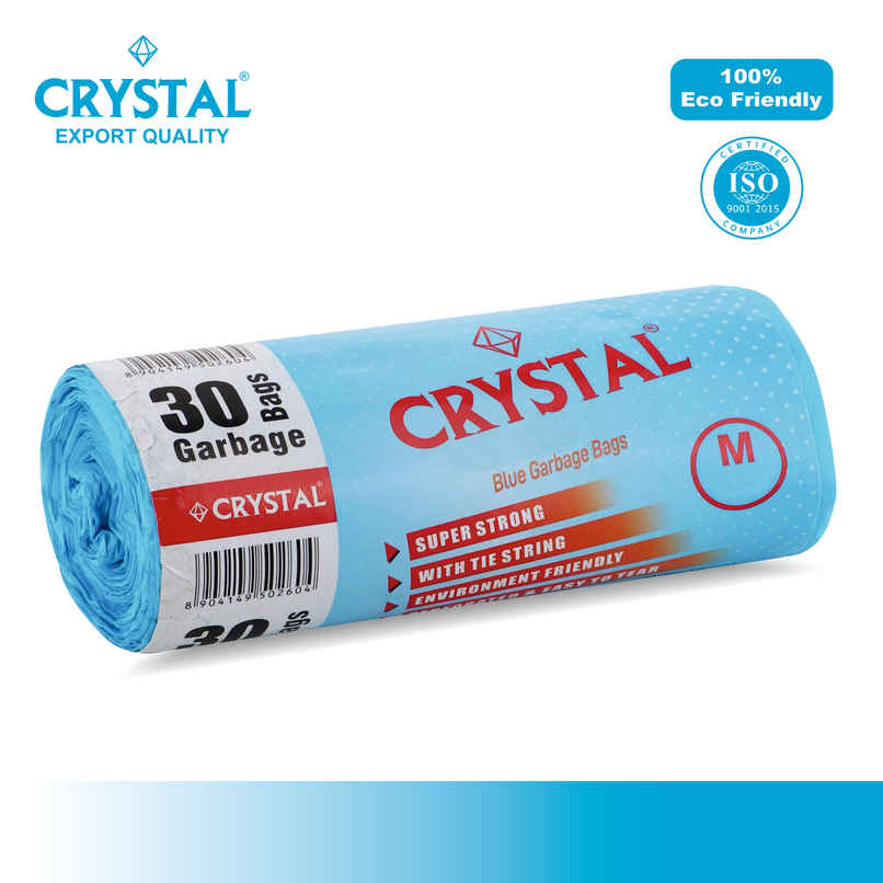 Crystal Medium Blue Garbage Bag Roll 19X21