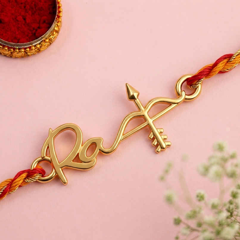 Rakhi for Brother | Shri Ram Raksha Dhanush | Religious | Includes Roli Chawal | Pack of 1 | Voylla Rakhi for Brother | Shri Ram Raksha Dhanush | Religious | Includes Roli Chawal | Pack of 1 | Voylla