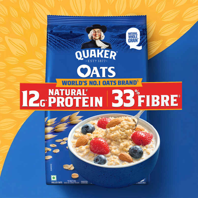 Quaker Rolled Instant Oats | High Protein Breakfast Cereal
