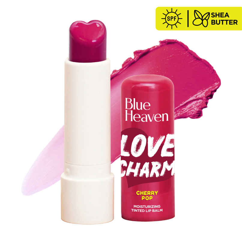 Blue Heaven Love Charm Tinted Lip Balm with SPF | Cherry Blue Heaven Love Charm Tinted Lip Balm with SPF | Cherry