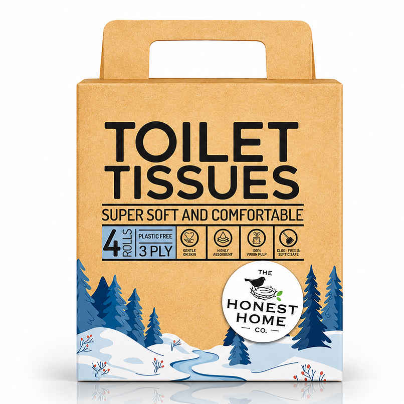 The Honest Home Company Toilet Tissues - Pack of 4 The Honest Home Company Toilet Tissues - Pack of 4