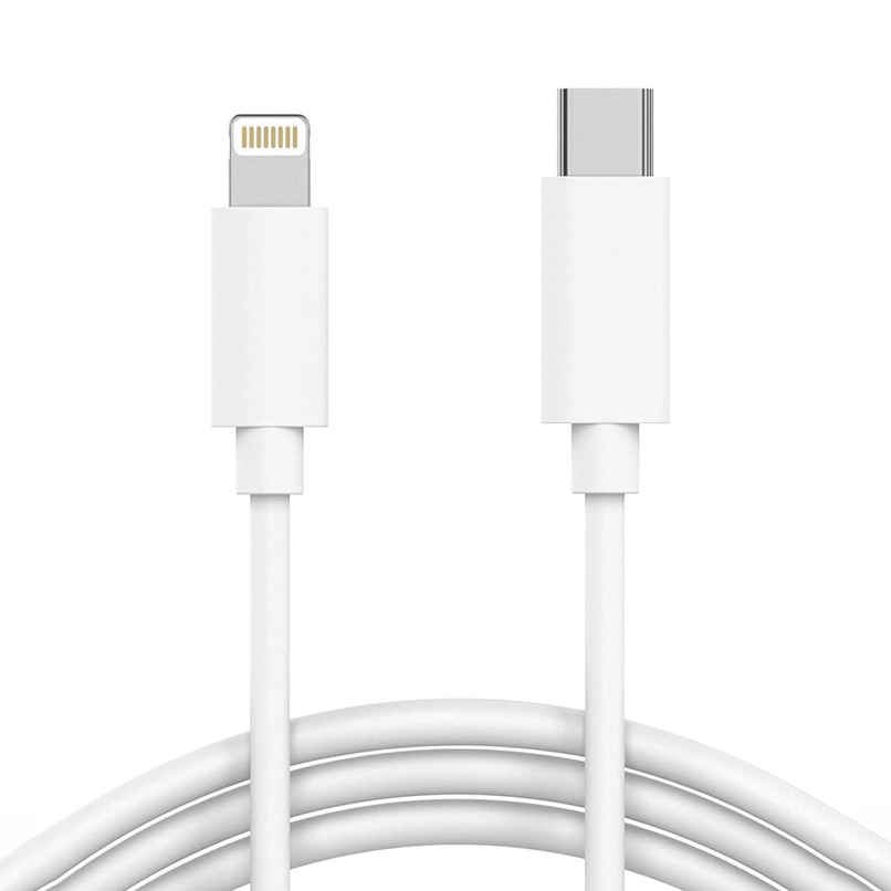 Sounce Type Usb C To 8-Pin Usb Phone Fast Charger Cable, Charging Adapter, White Sounce Type Usb C To 8-Pin Usb Phone Fast Charger Cable, Charging Adapter, White