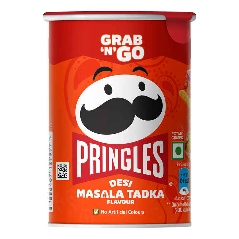 Kellogg's Pringles Potato Chips Desi Masala Tadka Flavour