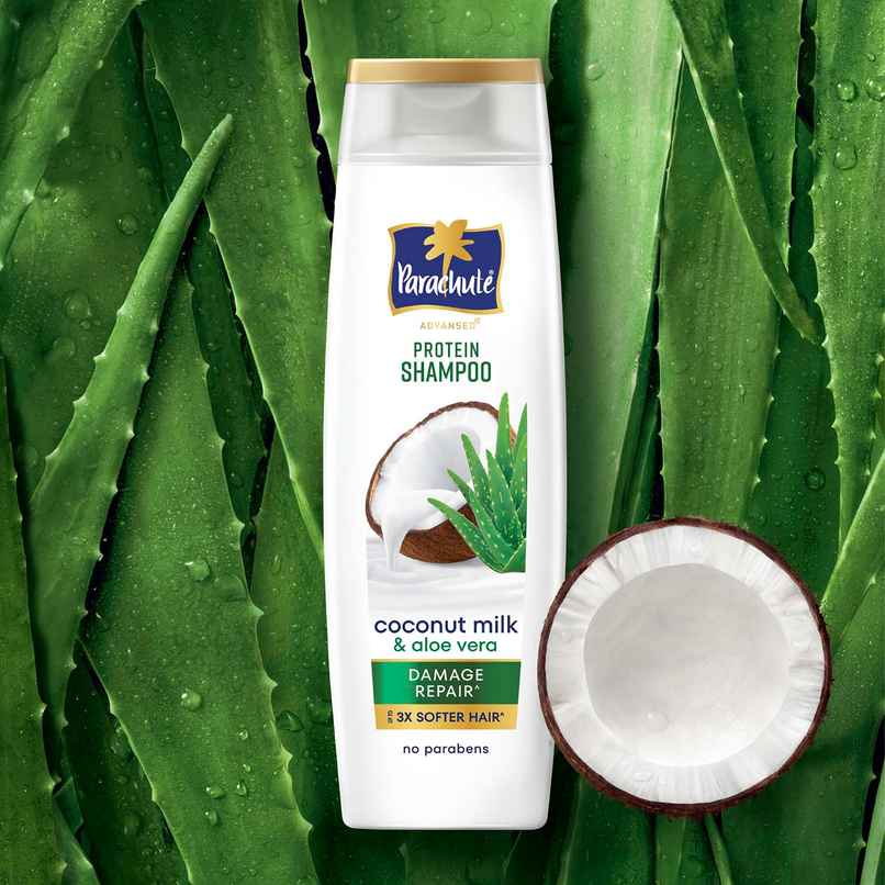 Parachute Advansed Damage Repair Protein Shampoo | Coconut Milk and Aloe Vera Parachute Advansed Damage Repair Protein Shampoo | Coconut Milk and Aloe Vera