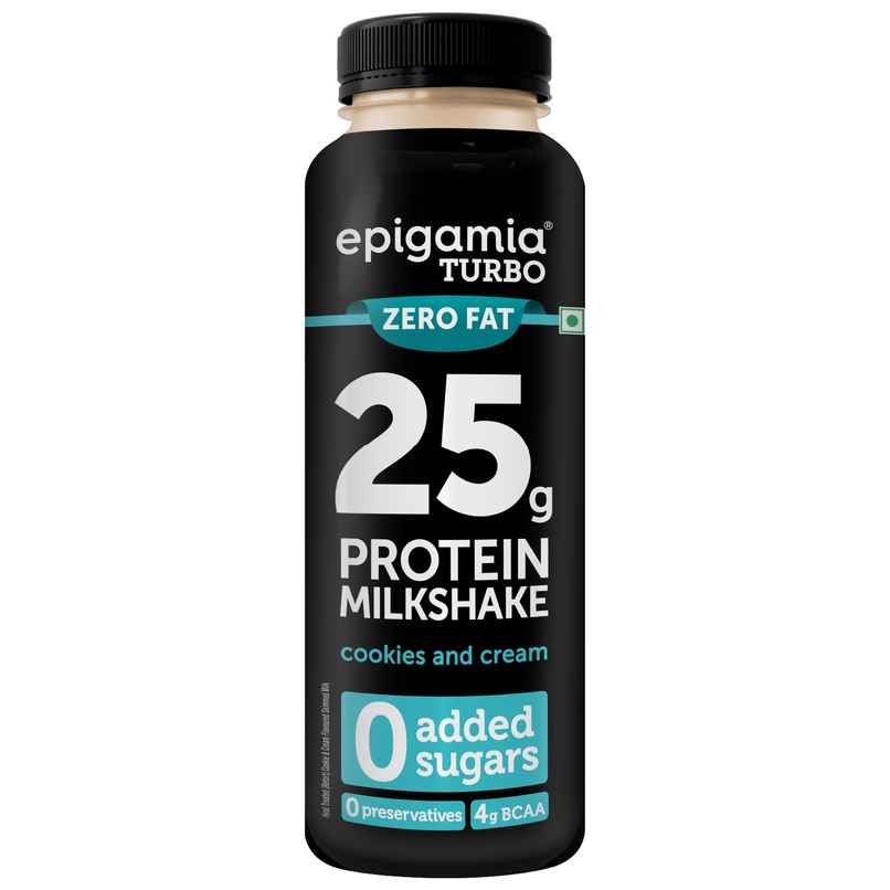 Epigamia Turbo Cookies And Cream Protein Milkshake Epigamia Turbo Cookies And Cream Protein Milkshake