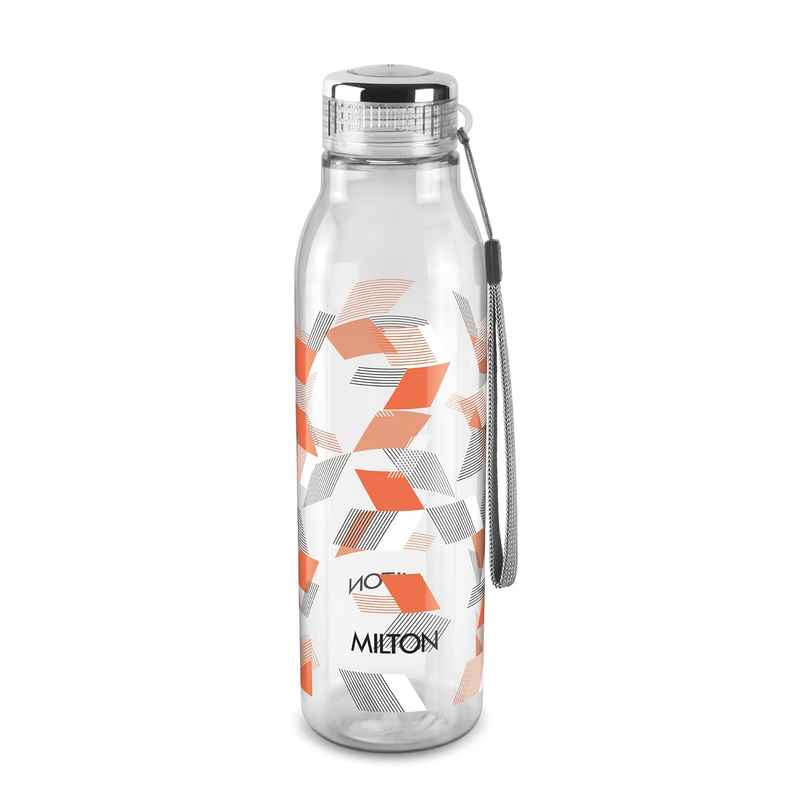 Milton Plastic Helix Pet Water Bottle | Orange | 1 L