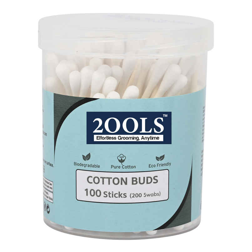 2OOLS Cotton Buds, Swab for Personal Hygiene and Beauty 100 Sticks Jar (TSCS8001) 2OOLS Cotton Buds, Swab for Personal Hygiene and Beauty 100 Sticks Jar (TSCS8001)