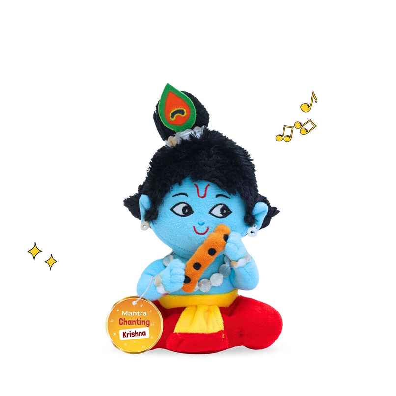 Panda's Box Mantra Chanting Baby Krishna | Small - 23 cm Panda's Box Mantra Chanting Baby Krishna | Small - 23 cm