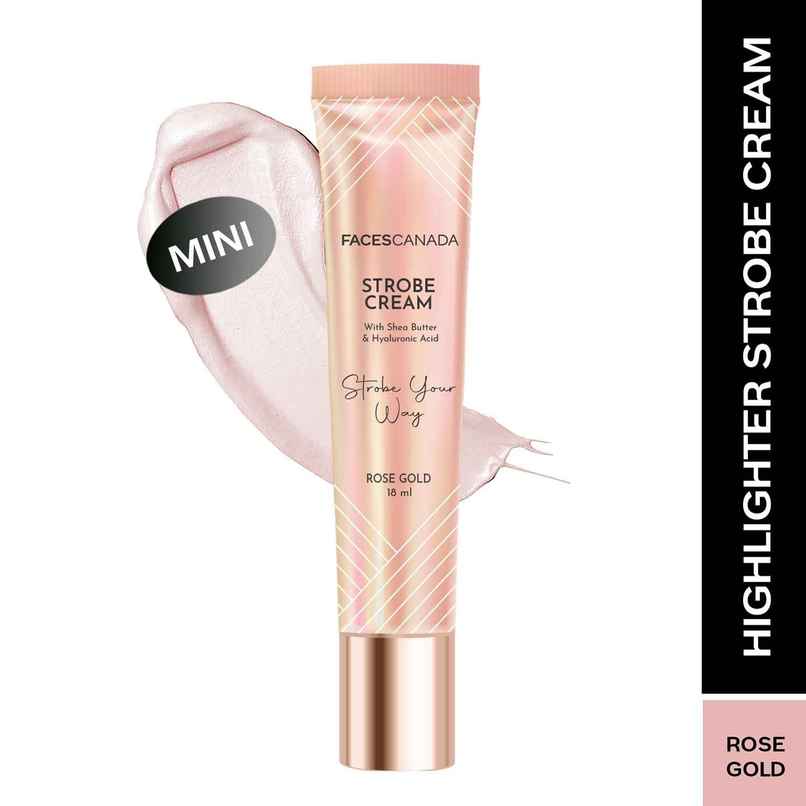 Faces Canada Strobe Cream | Rose Gold, Primer + Highlighter + Moisturizer