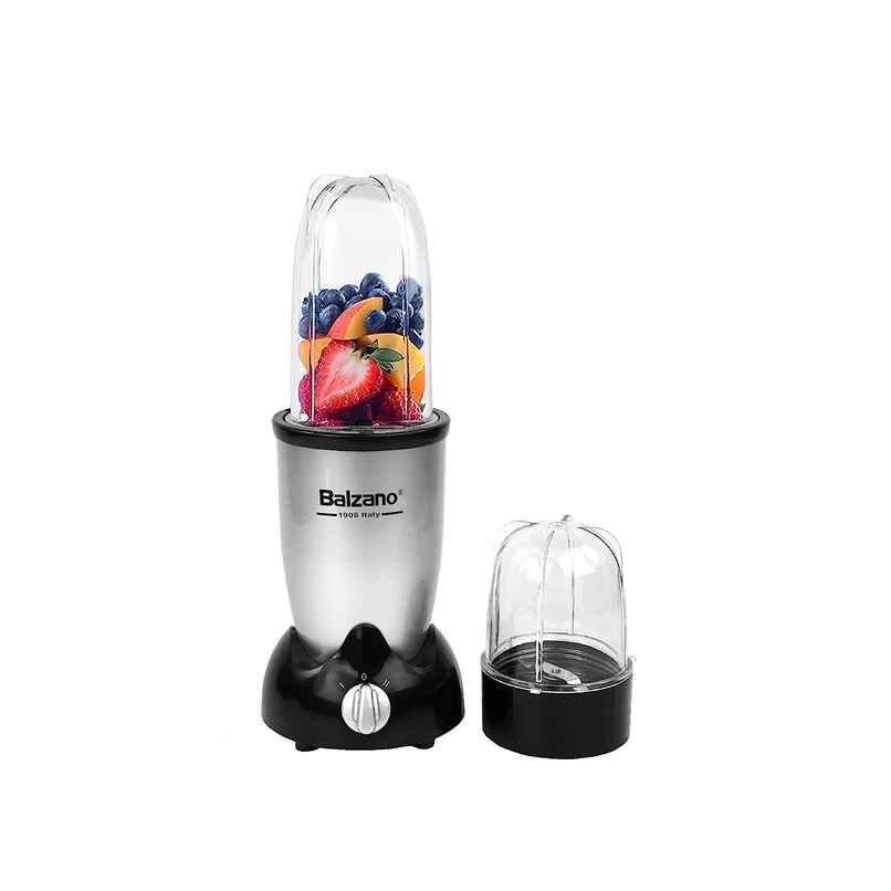 Balzano High Speed Nutri - PRO Bullet Mixer Grinder Blender | 500 W | 3 Jars & 2 Blades - Silver