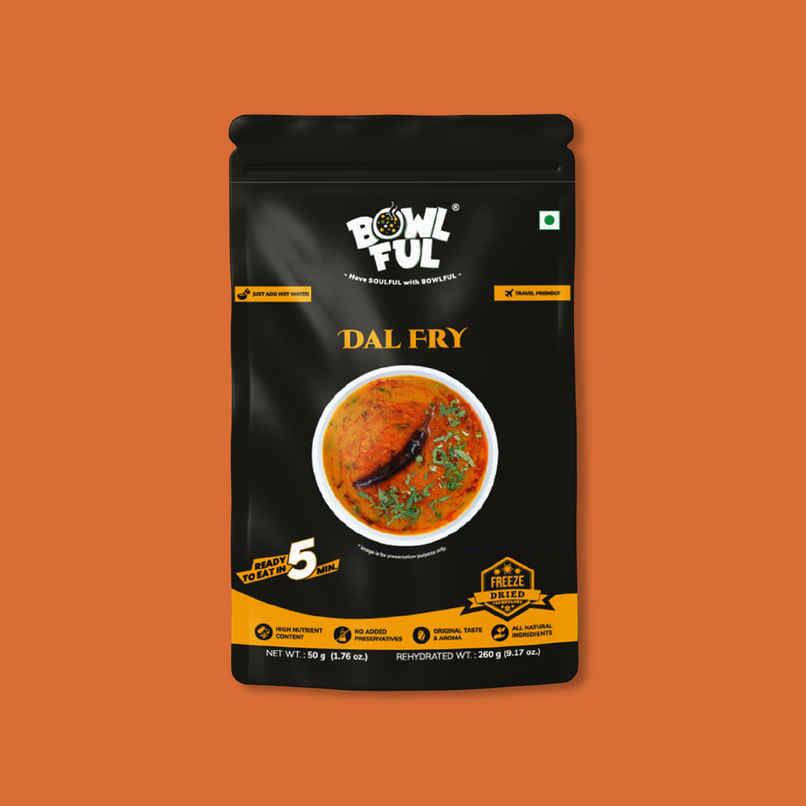 Bowlful Dal Fry Ready To Eat | Freeze Dried | Just Add Hot Water | No Preservatives