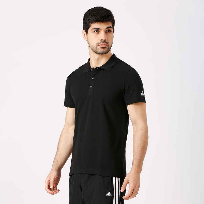 Adidas Men's Solid Black T-Shirt | XL | HI5596
