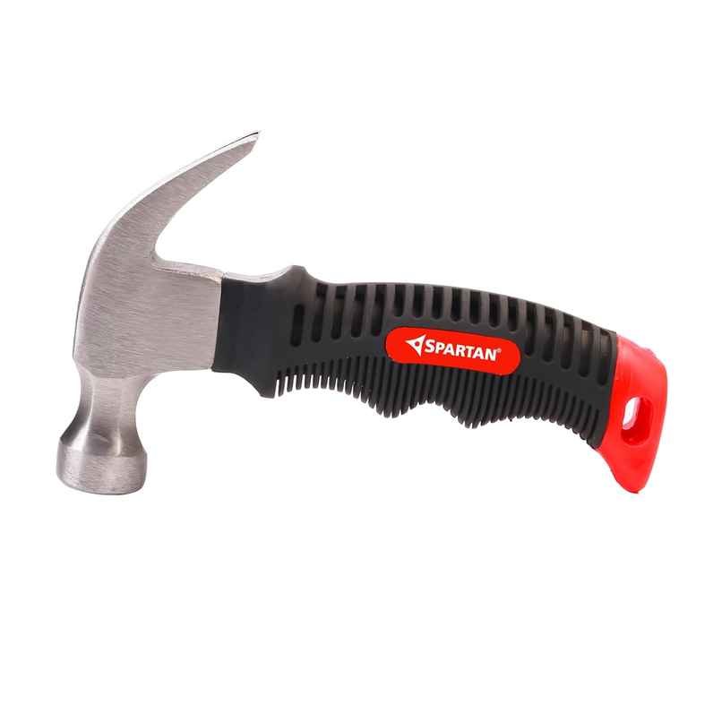 Spartan Mini Claw Hammer | Carbon Steel Head | Stubby Grip Handle | DIY Emergency Use Spartan Mini Claw Hammer | Carbon Steel Head | Stubby Grip Handle | DIY Emergency Use