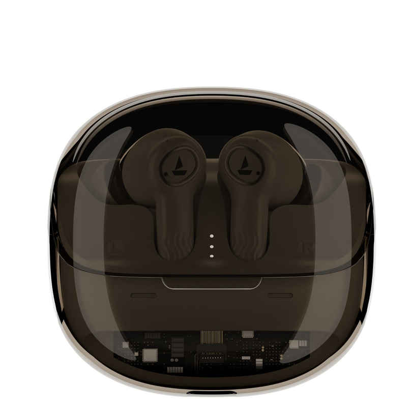 boAt Nirvana Crystl TWS Earbuds w/ 32dB ANC, 360 Spatial Audio, 100H Playtime | Quantum Black boAt Nirvana Crystl TWS Earbuds w/ 32dB ANC, 360 Spatial Audio, 100H Playtime | Quantum Black