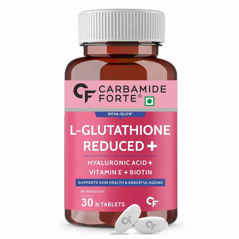 Carbamide Forte Japanese Reduced L Glutathione Tablets 500mg with Vitamin C | Glutathione Supplement