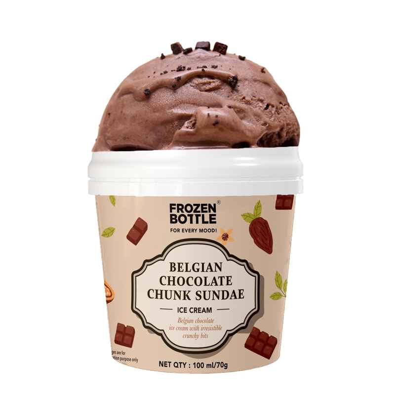 FROZEN BOTTLE Belgian Choco Chunk Sundae Cup