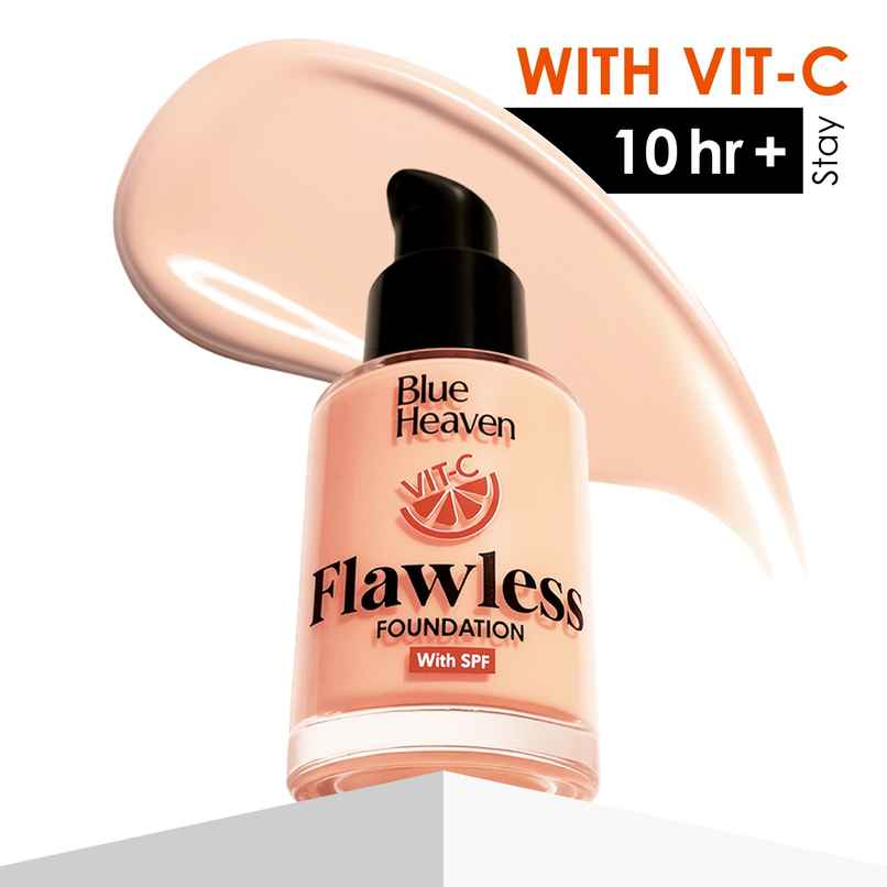 Blue Heaven Flawless Foundation with SPF | Vitamin C & Niacinamide | 01 Soft Vanilla