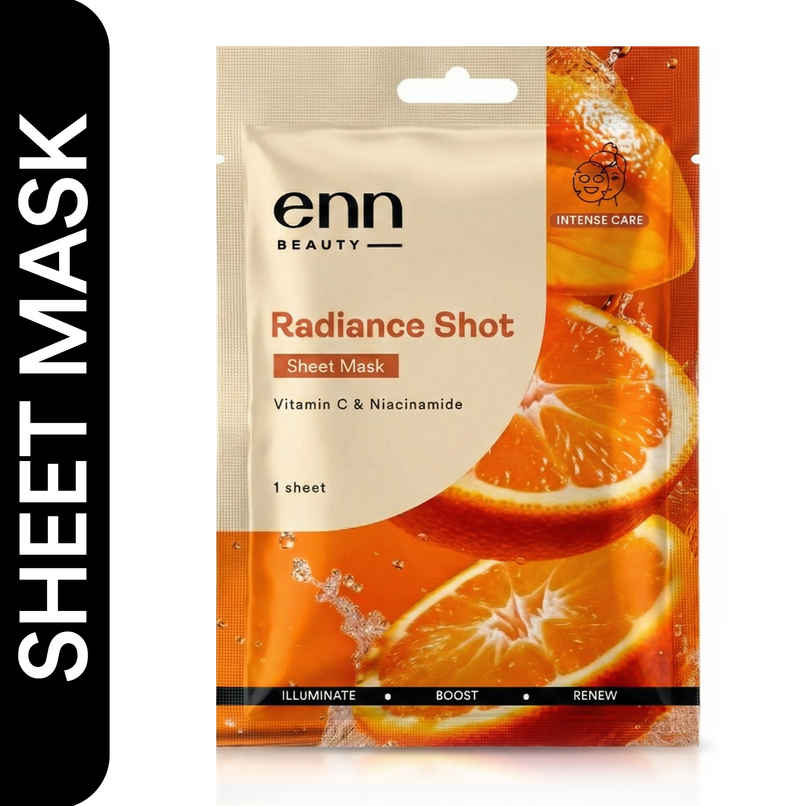 ENN Beauty Radiance Shot Sheet Mask | Instant Brightening & Glow Boost ENN Beauty Radiance Shot Sheet Mask | Instant Brightening & Glow Boost