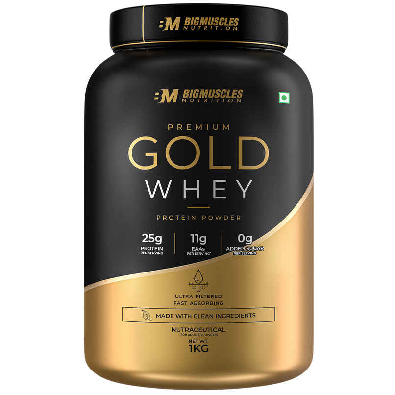 Bigmuscles Nutrition Premium Gold Whey 1Kg Belgian Chocolate