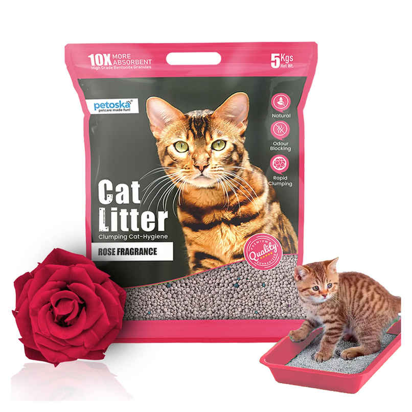 Petoska Bentonite Cat Litter | Rose Fragrance