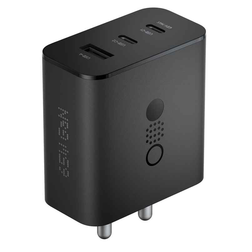Sounce 65W Fast Charger Adapter | GaN Technology | Triple Output 3A Multiport Mobile Charger, Black Sounce 65W Fast Charger Adapter | GaN Technology | Triple Output 3A Multiport Mobile Charger, Black