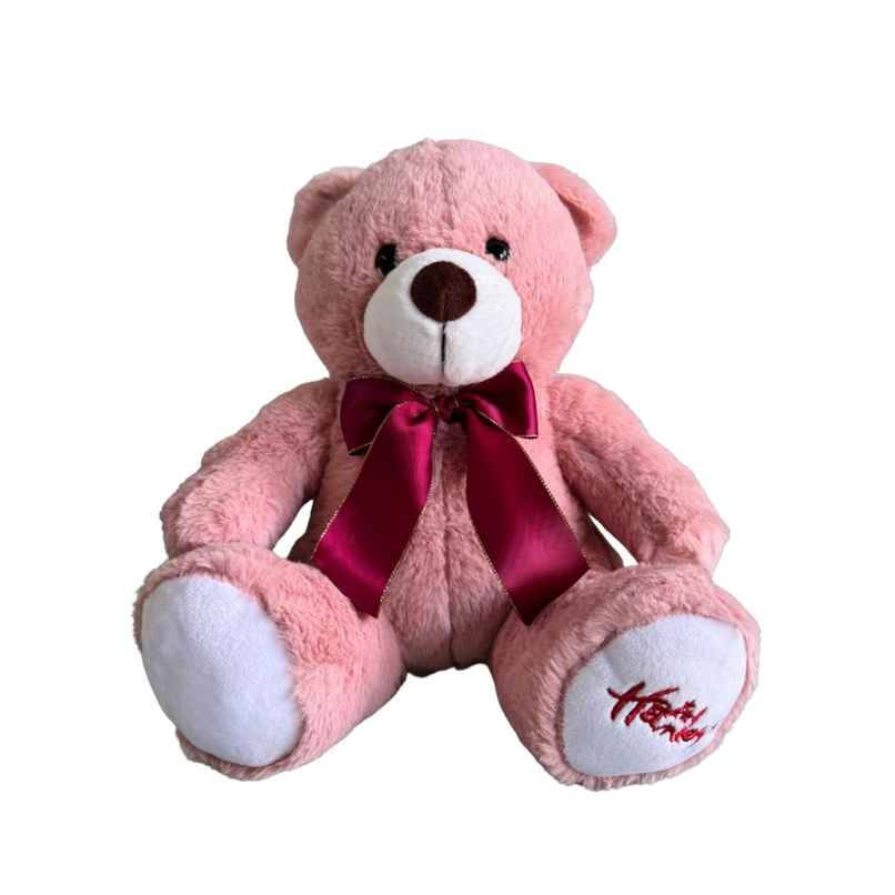 Hamleys Bear Soft Plush Toy | Rusty Pink - 27 cm