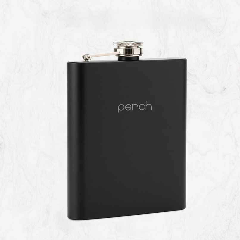 Perch Stainless Steel Hip Flask | Leak Proof Pocket Bottle | 180 ml
