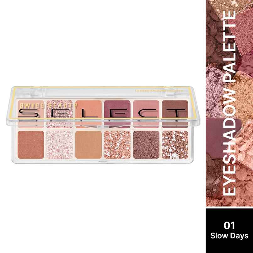Swiss Beauty Select Eyeshadow Palette - 1 Slow Days Swiss Beauty Select Eyeshadow Palette - 1 Slow Days