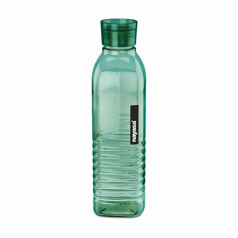 Nayasa Dorino Plastic Bottle | BPA-Free | Perfect for Home and Kitchen Use | Green - 1000 ml