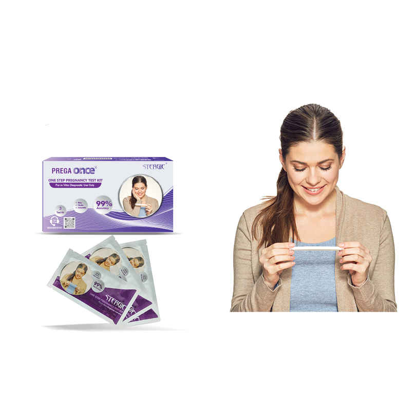 Stergic Pregnancy Rapid Test Kit One Step Urine HCG Pregnancy Test Kit Pack Of 3