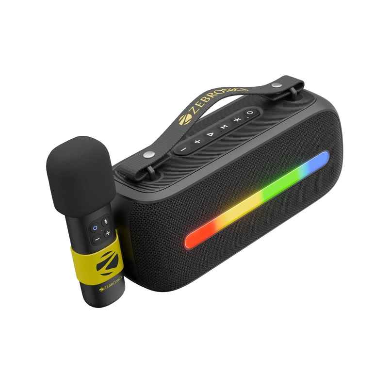 Zebronics Sound Feast 80, Portable Bluetooth Speaker, 20 Watts, Upto 14h Backup, Bluetooth