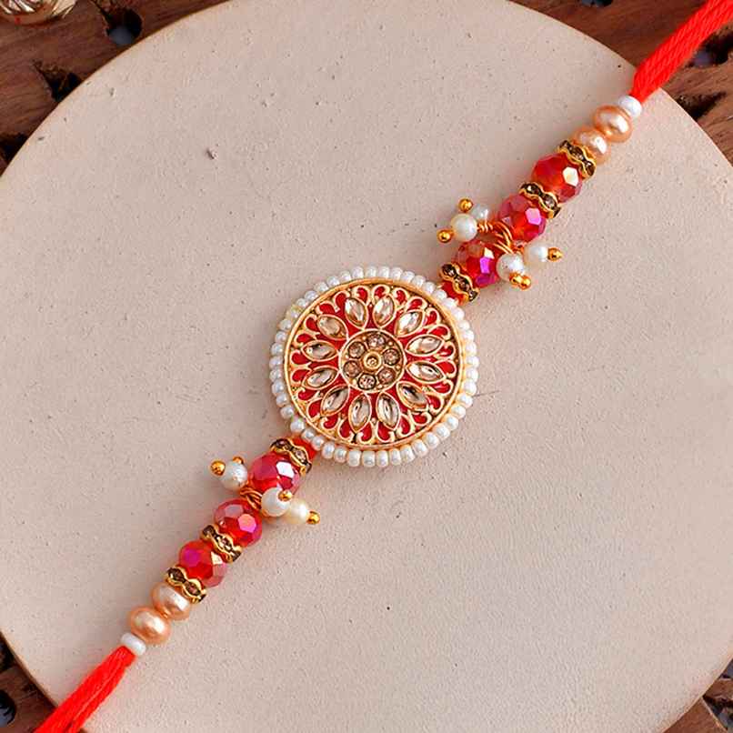 Rakhi for Brother | Bejewelled & Beaded Thread | Kundan | Pack of 1 | Voylla
