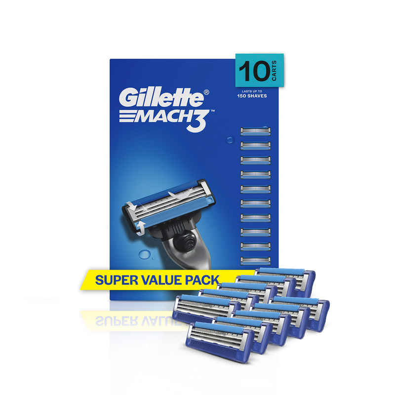 Gillette Mach3 Shaving Blades For Men (10 Cartridges) Gillette Mach3 Shaving Blades For Men (10 Cartridges)