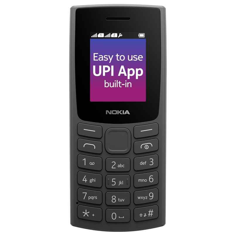 Nokia 106 Single Sim, Keypad Phone with Built-in UPI Payments App | Long-Lasting Battery | Charcoal Nokia 106 Single Sim, Keypad Phone with Built-in UPI Payments App | Long-Lasting Battery | Charcoal