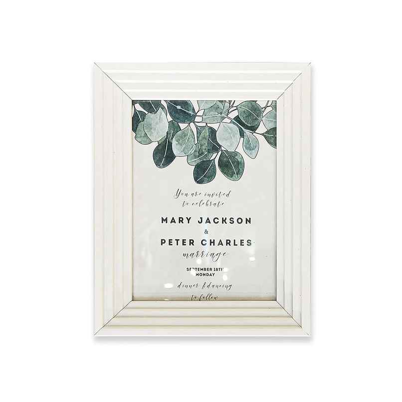 Art Street Premium 3D Table Top Photo Frame | Designer Picture Frames | Home | White | 5 x 7 inch