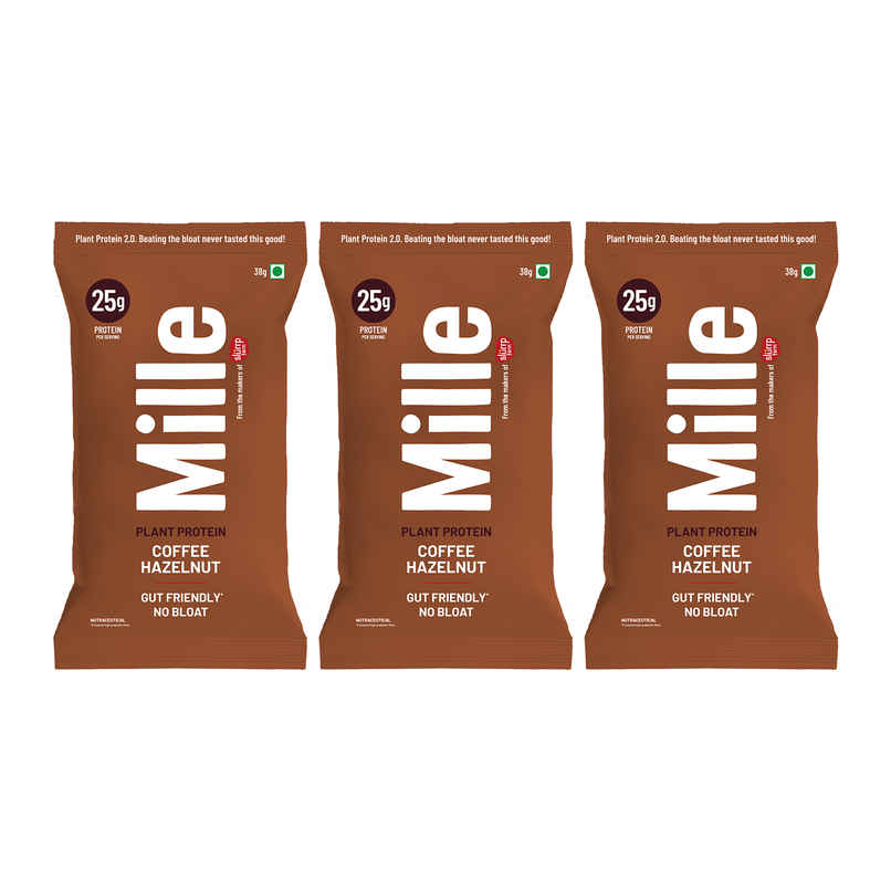 Mille Plant Protein | 25g Protein/Scoop | Coffee Hazelnut | Fermented Yeast Protein