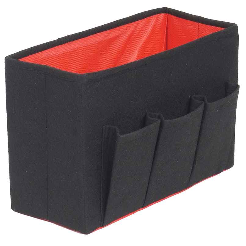 Prettykrafts Felt Magazine Holder / Files Organiser/ Multiutility Storage Box Files Set Of 1, Black Prettykrafts Felt Magazine Holder / Files Organiser/ Multiutility Storage Box Files Set Of 1, Black