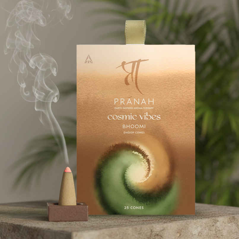 Pranah Cosmic Vibes | Bhoomi | Incense Cones | 25 Cones