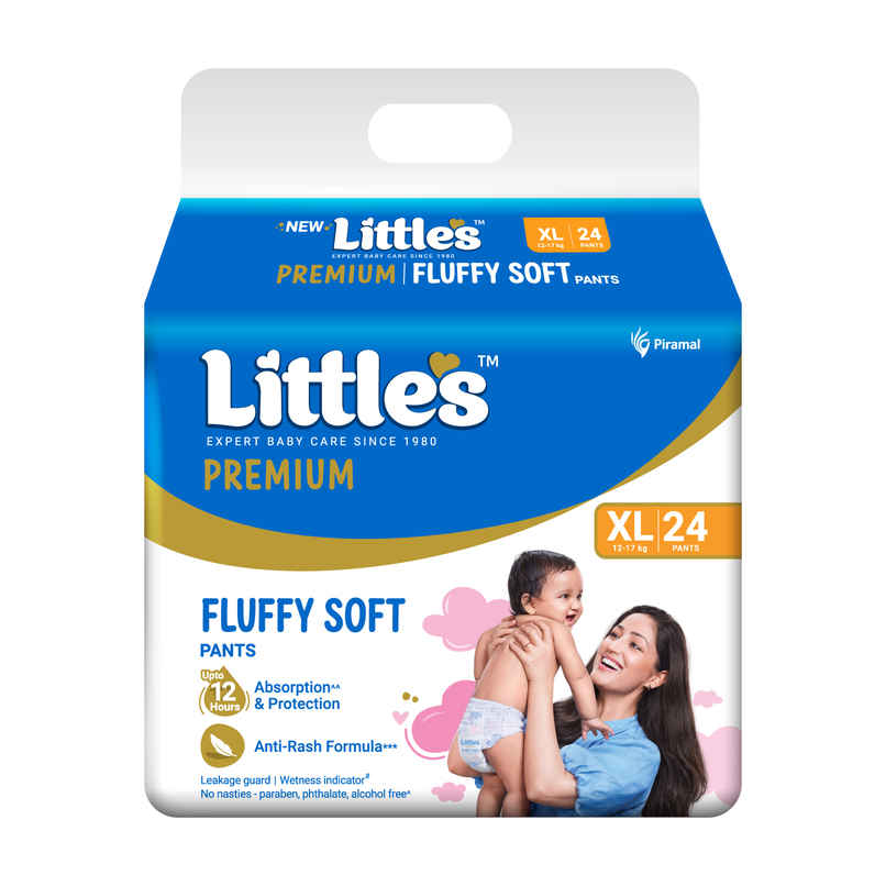 Little's Fluffy Soft Premium Baby Pant Style Diaper | XL | Leakage Free | 24 pcs Little's Fluffy Soft Premium Baby Pant Style Diaper | XL | Leakage Free | 24 pcs