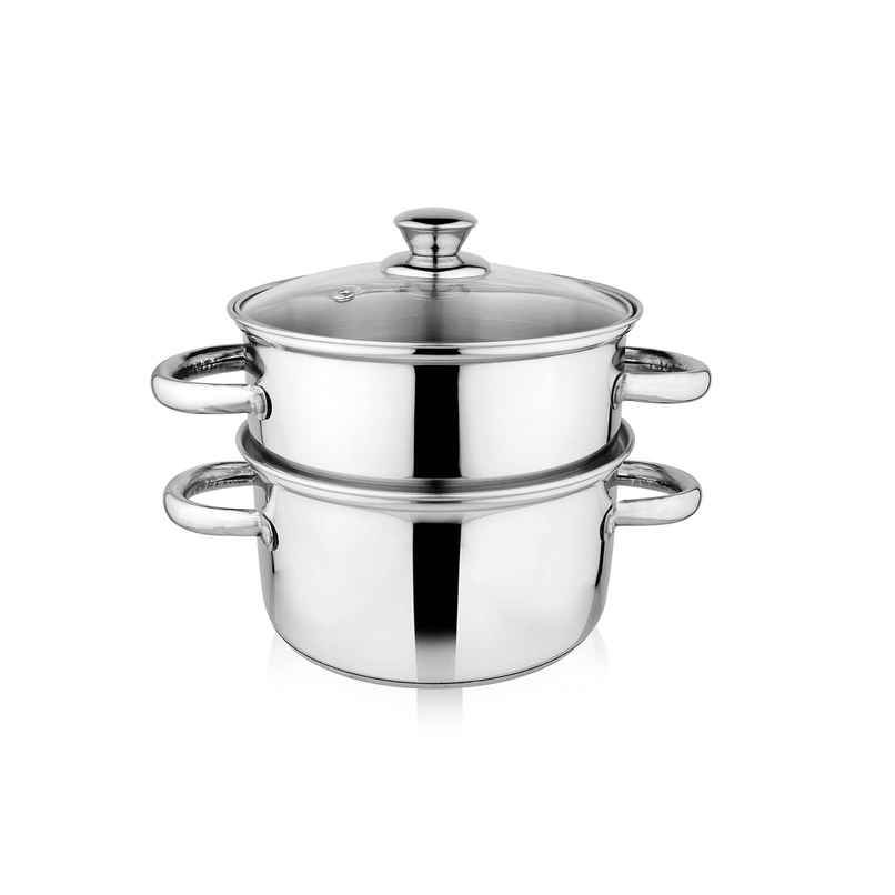 BAY6 Steamer 2 tier (encapsulated bottom) - 18 cm BAY6 Steamer 2 tier (encapsulated bottom) - 18 cm