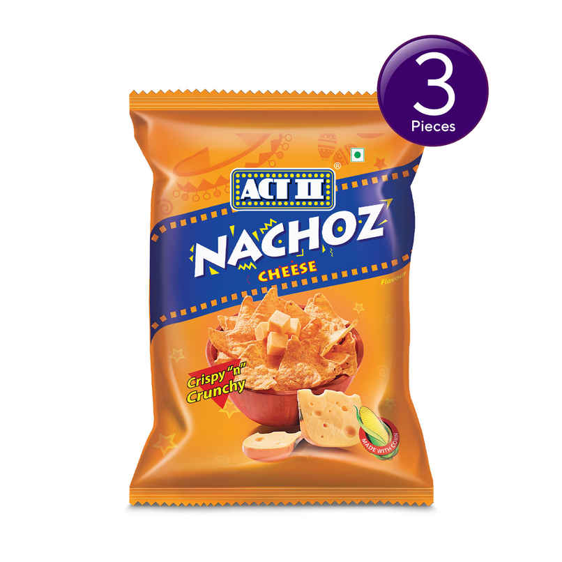 ACT II Nachoz Cheese, Tortilla Chips, Ready to Eat Snacks Combo 