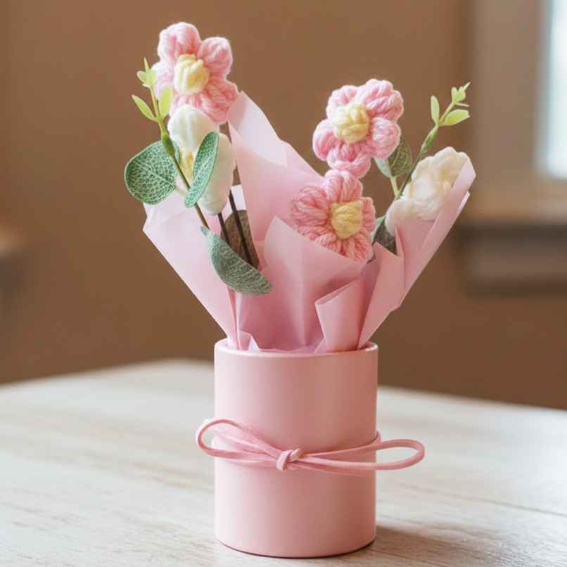 Handcrafted Crochet Flower Love Bouquet | Artificial | Ideal for Gifting | Special You