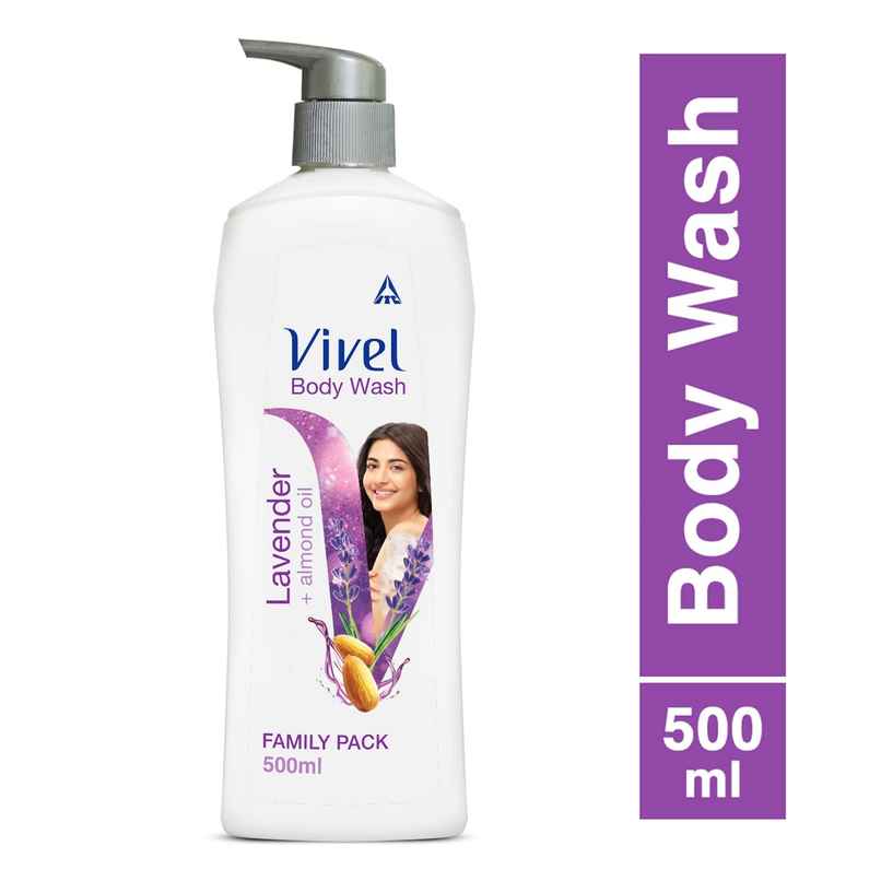 Vivel Body Wash Lavender & Almond Oil Shower For Women And Men