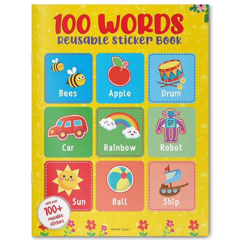 100 Words Reusable Sticker Book For Children 100 Words Reusable Sticker Book For Children