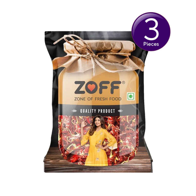 ZOFF Dried Red Chilli-Khadi Lal Mirchi Combo 