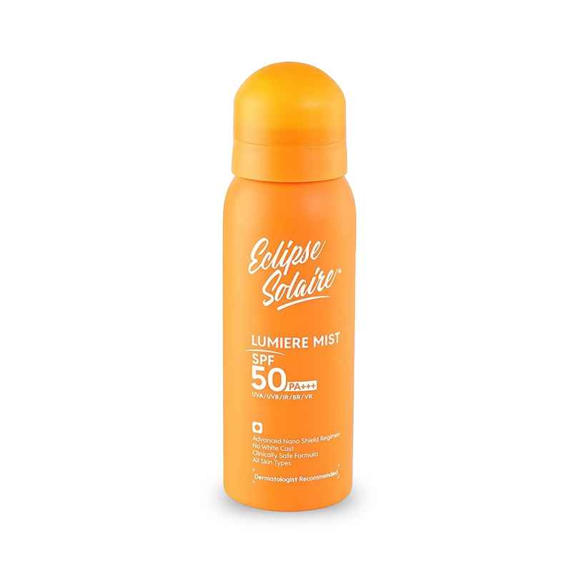 Eclipse Solaire Lumiere Mist Sunscreen Spray SPF 50 PA+++ UVA/ UVB/ IR / BR / VR | No White Cast