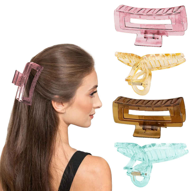 Majestique Korean Matte Hair Claw Clips for Women & Girls Majestique Korean Matte Hair Claw Clips for Women & Girls
