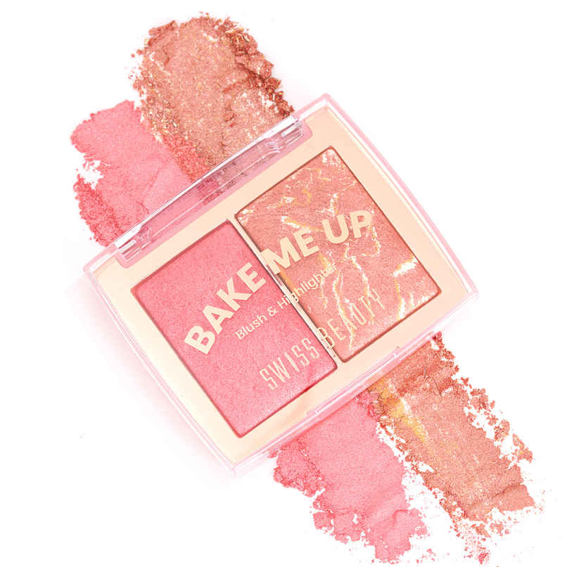 Swiss Beauty Bake Me Up Blush & Highlighter - 02 Baked Apricot