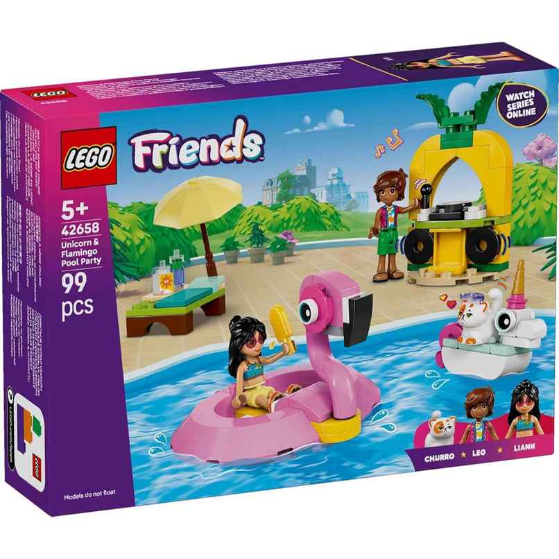 LEGO Friends Unicorn & Flamingo Pool Party Toy Building Set 42658 Building Blocks Toys LEGO Friends Unicorn & Flamingo Pool Party Toy Building Set 42658 Building Blocks Toys