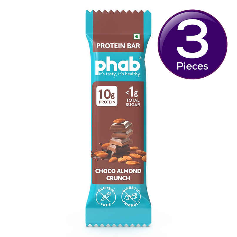 Phab Protein Bar Chocolate Almond Crunch 10g protein Combo